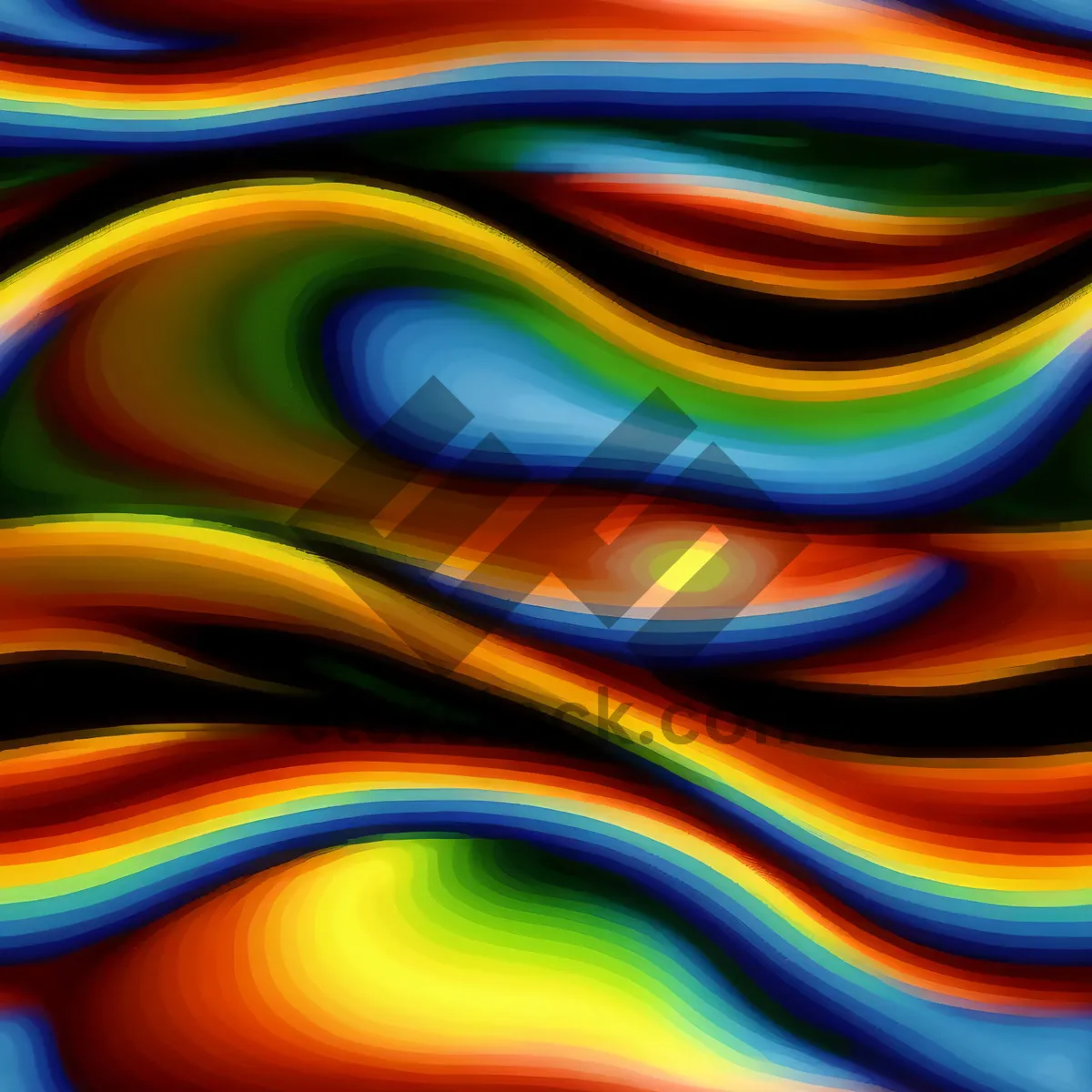 Picture of Modern Colorful Abstract Fractal Design