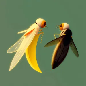 Close-up of a Winged Leafhopper in Wildlife