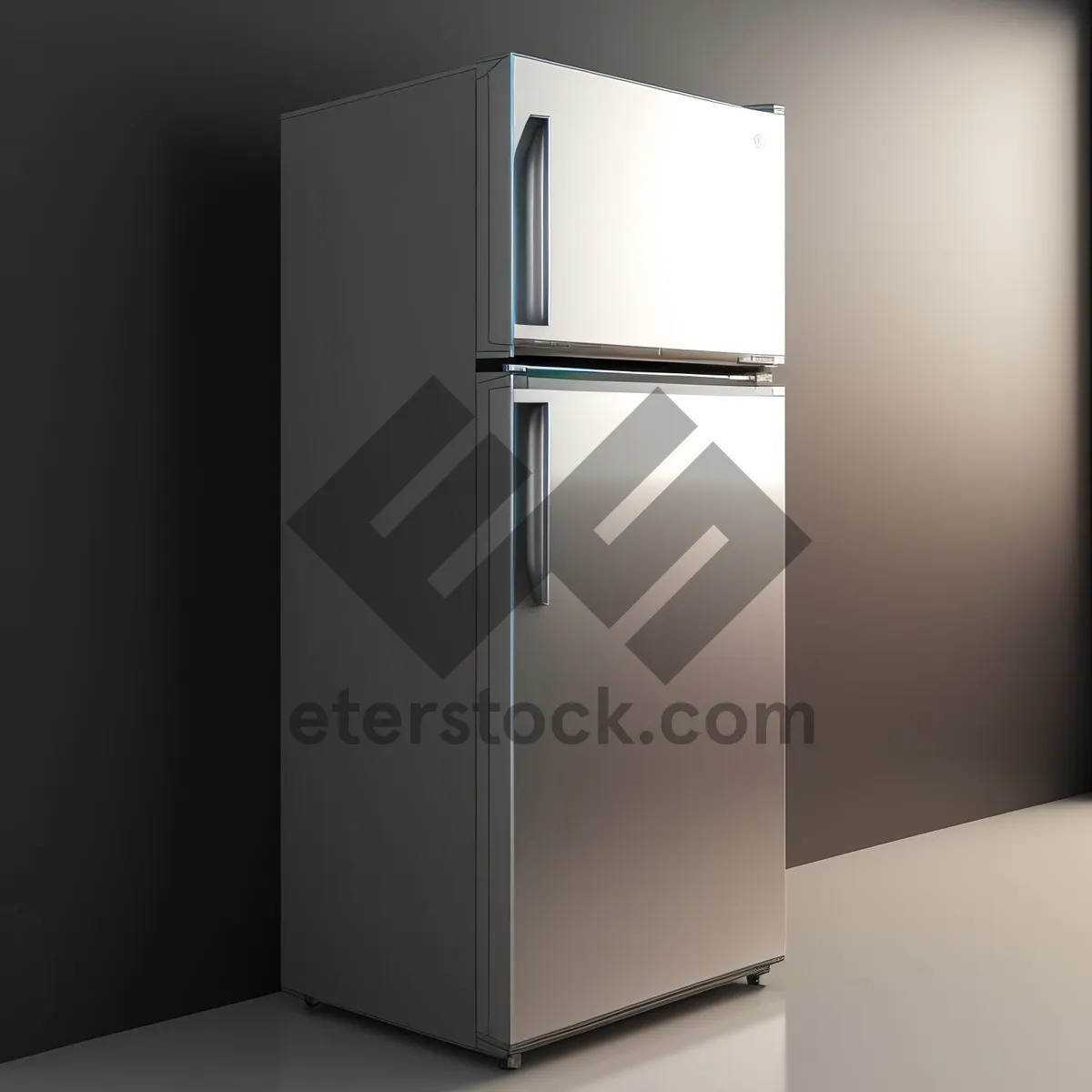 Picture of Modern Interior White Refrigerator