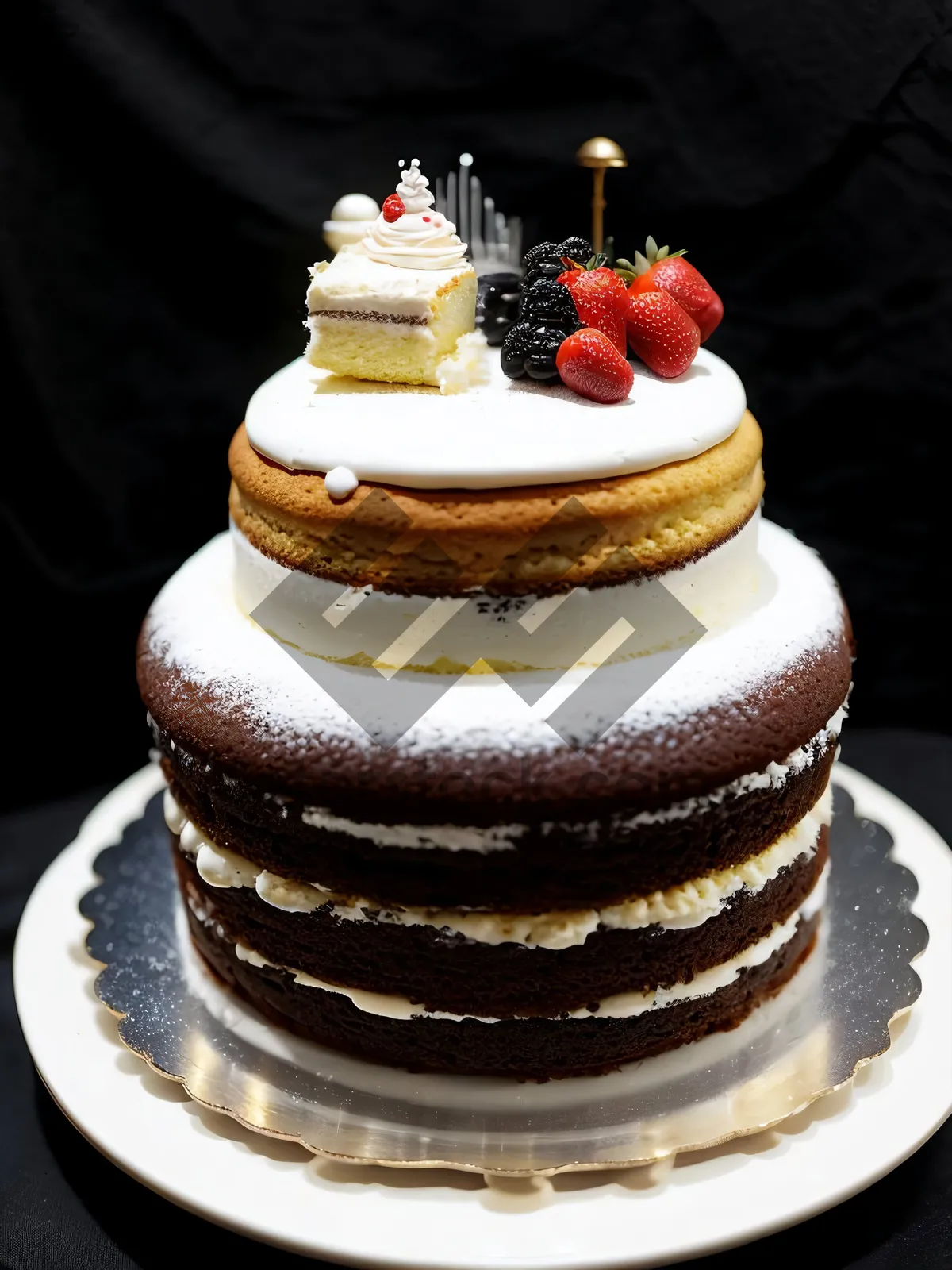 Picture of Delicious Strawberry Cream Cake - A Sweet Gourmet Treat