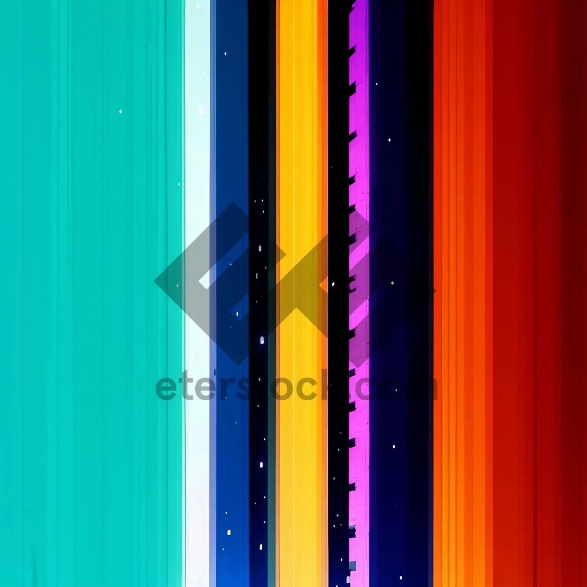 Picture of Vibrant Rainbow Locker Wallpaper