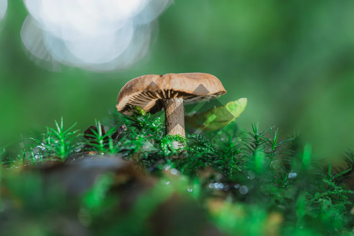 Picture of Autumn Mushroom Cap in Forest