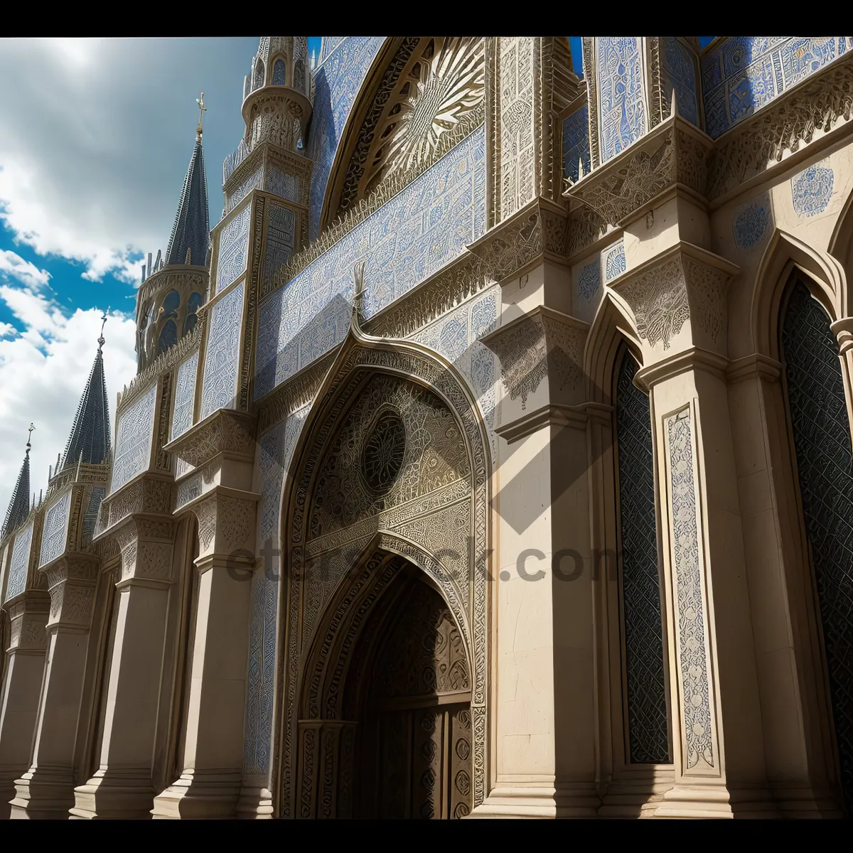 Picture of Iconic Medieval Cathedral Towering over Historic City