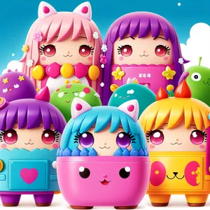Cute Jelly Cartoon Piglet Toy - Pink Fun Art