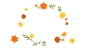 Floral Art Deco Wallpaper Design with Summer Leaves