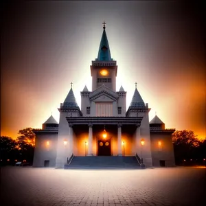 Golden Orthodox Basilica on Historic Square