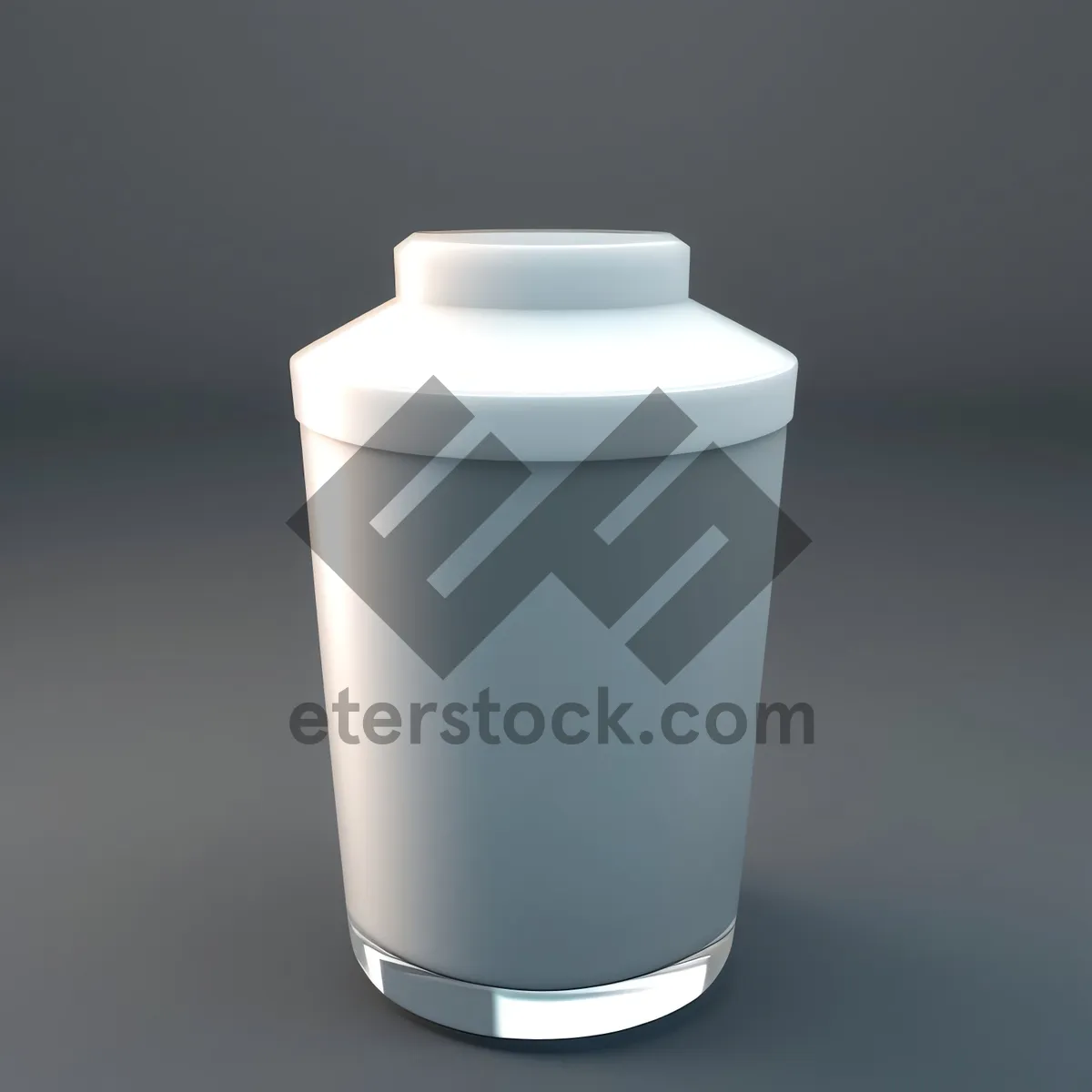 Picture of Container of Refreshing Coffee and Milk Beverage