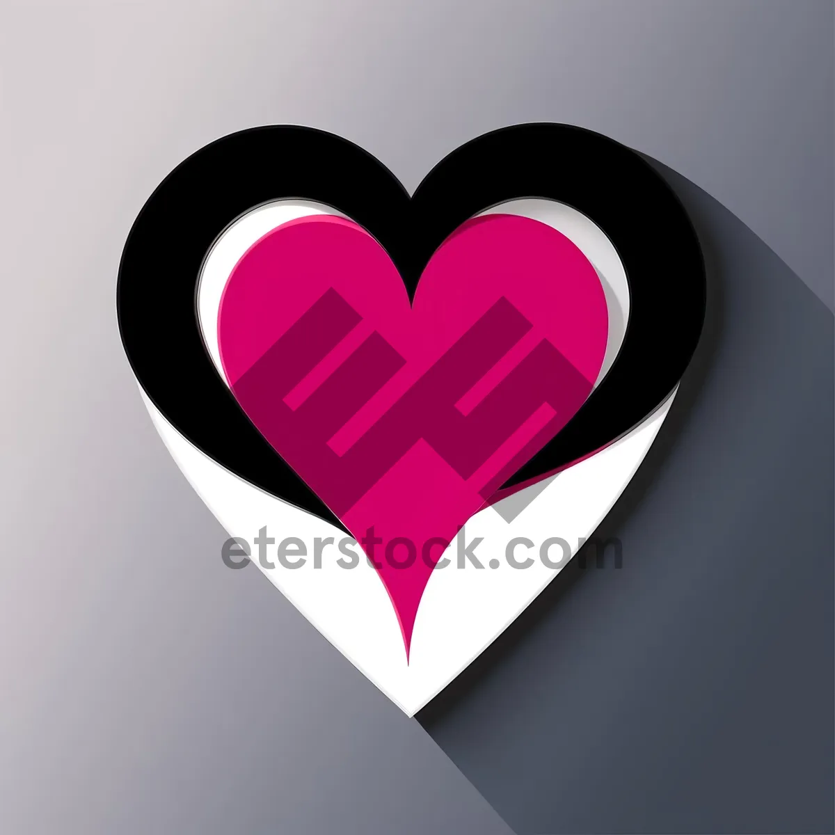 Picture of Valentine's Day Heart Icon: Symbolic Love Heraldry