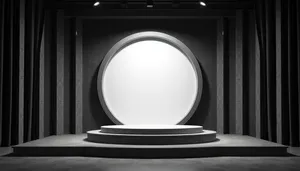 Modern digital art design with light and motion