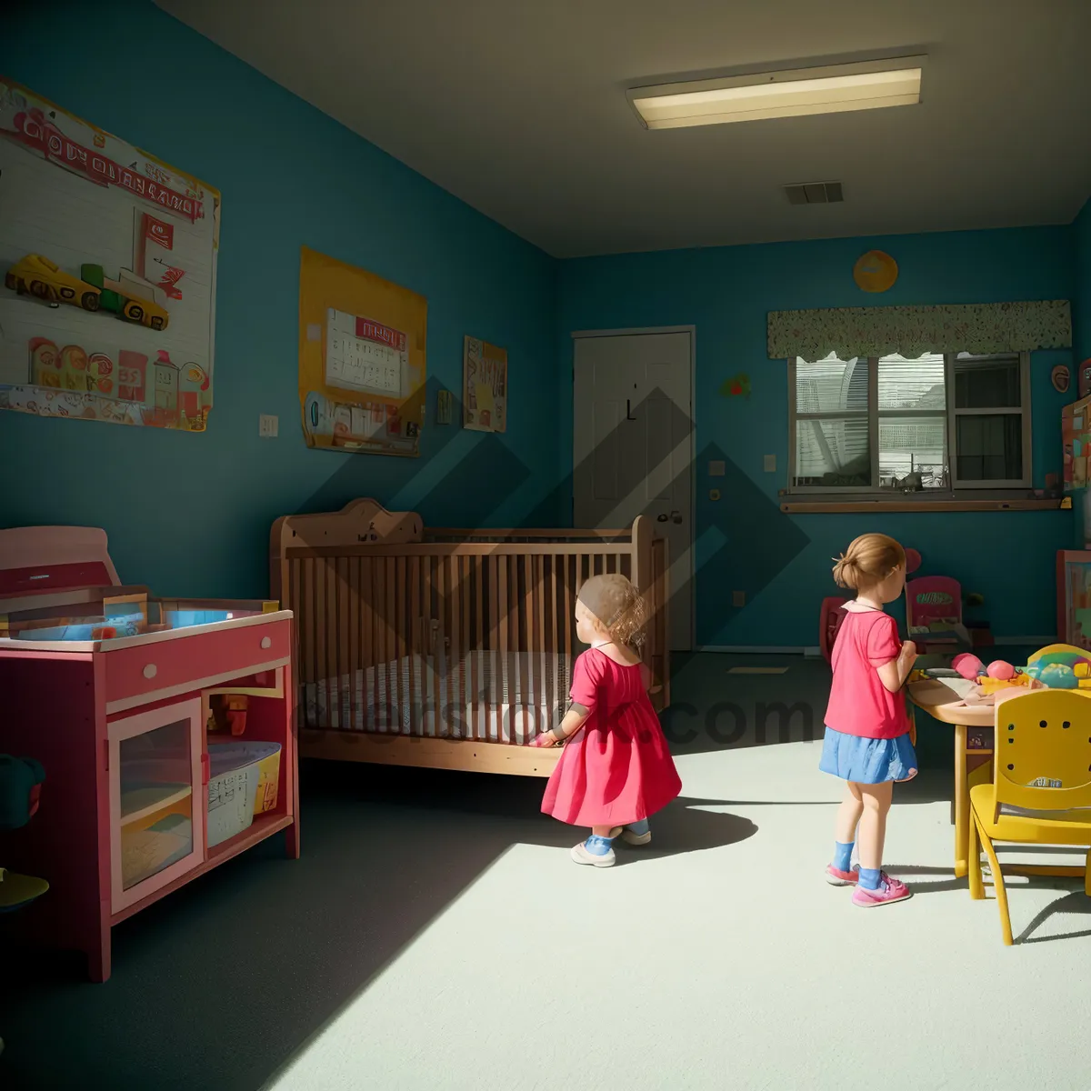 Picture of Modern Classroom Interior with Stylish Furniture