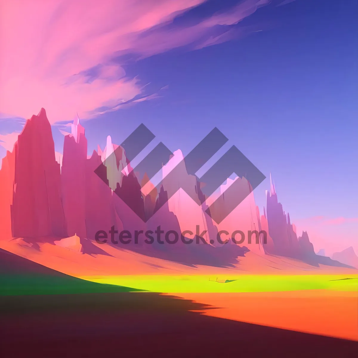 Picture of Serene Sunrise over Vast Rural Meadow