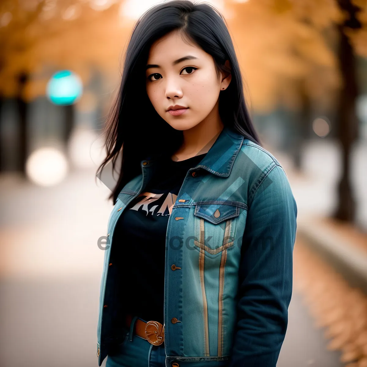 Picture of Cheerful young businesswoman with a captivating smile