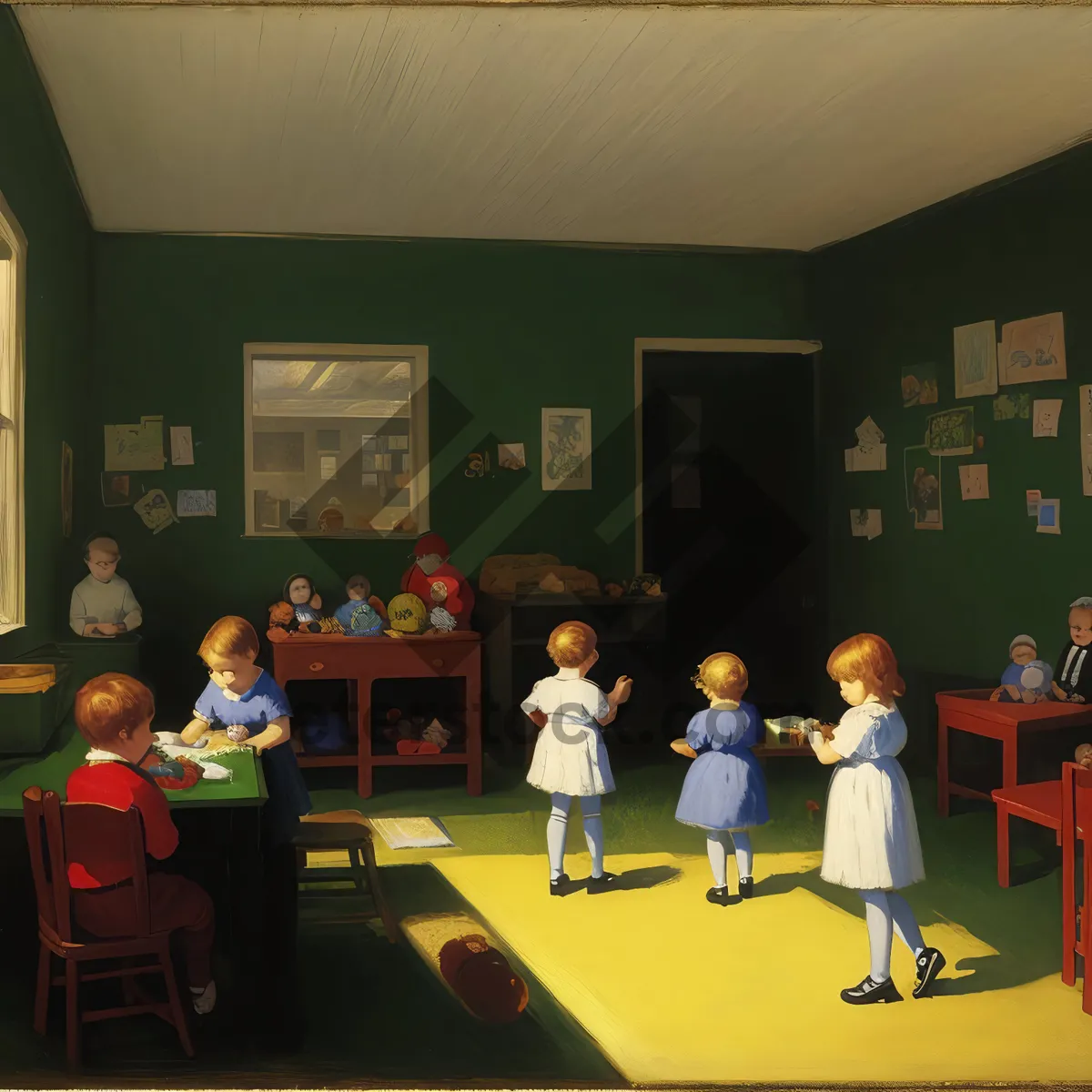 Picture of Adult Group of Professionals in Classroom