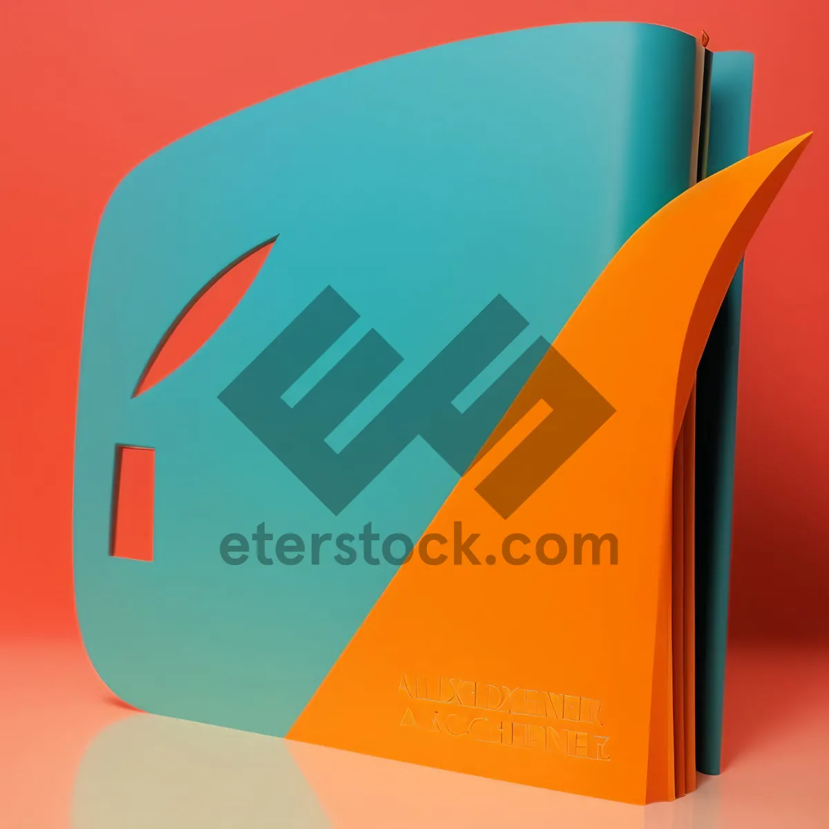 Picture of Blank 3D Notebook Box Icon Packaging