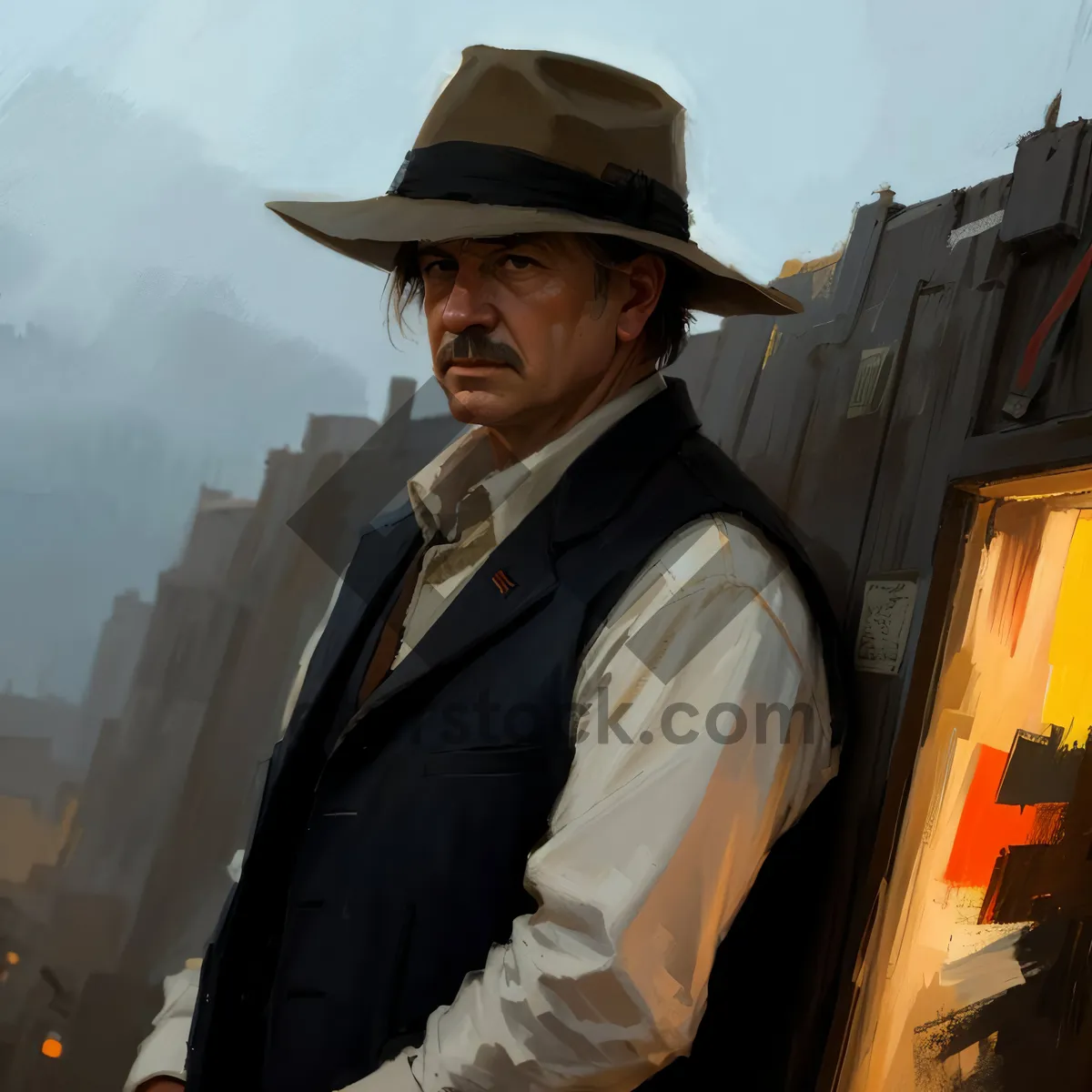 Picture of Successful businessman in corporate office