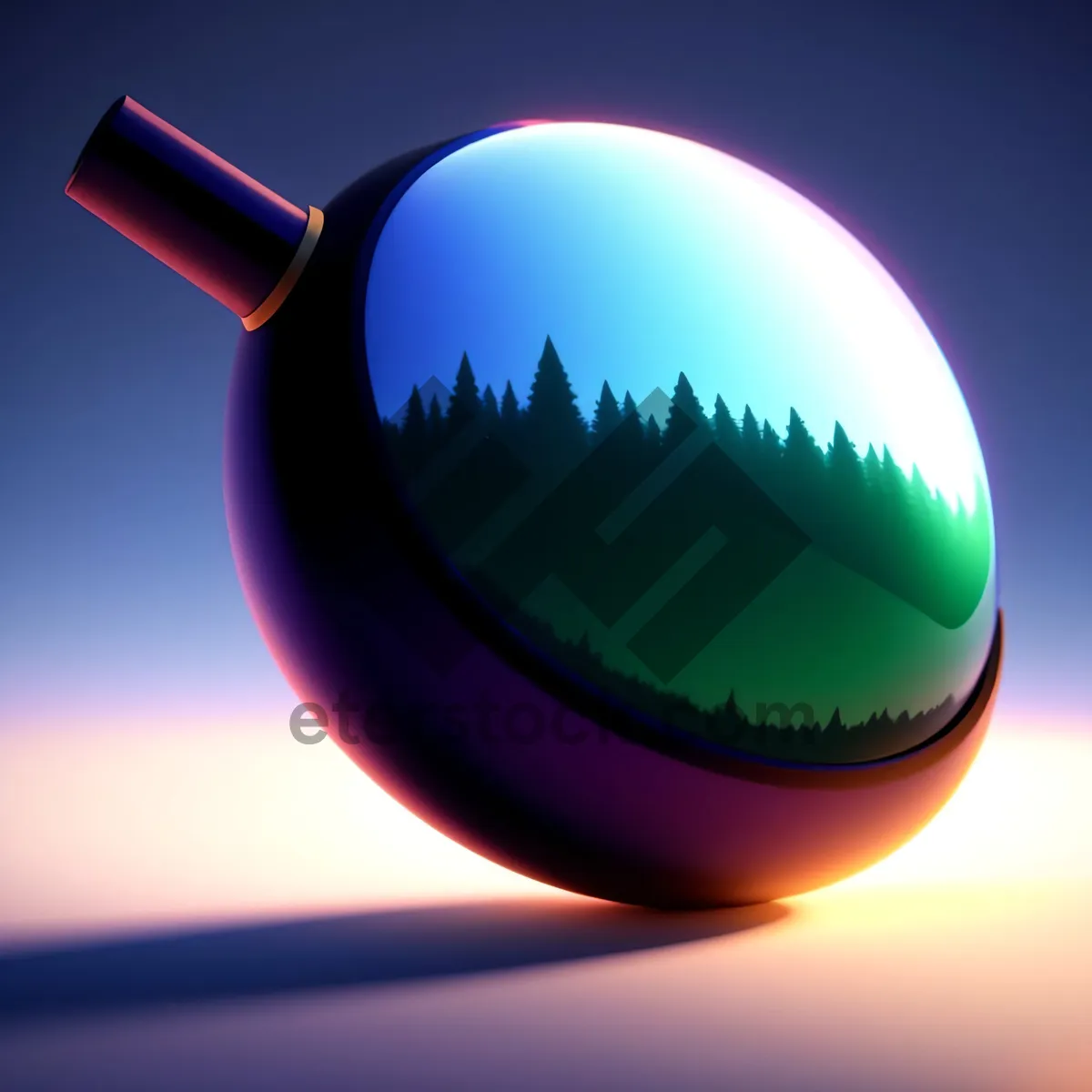 Picture of Glowing Glass Sphere Icon