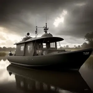 Seaside Serenity: Majestic boats sailing through picturesque harbor