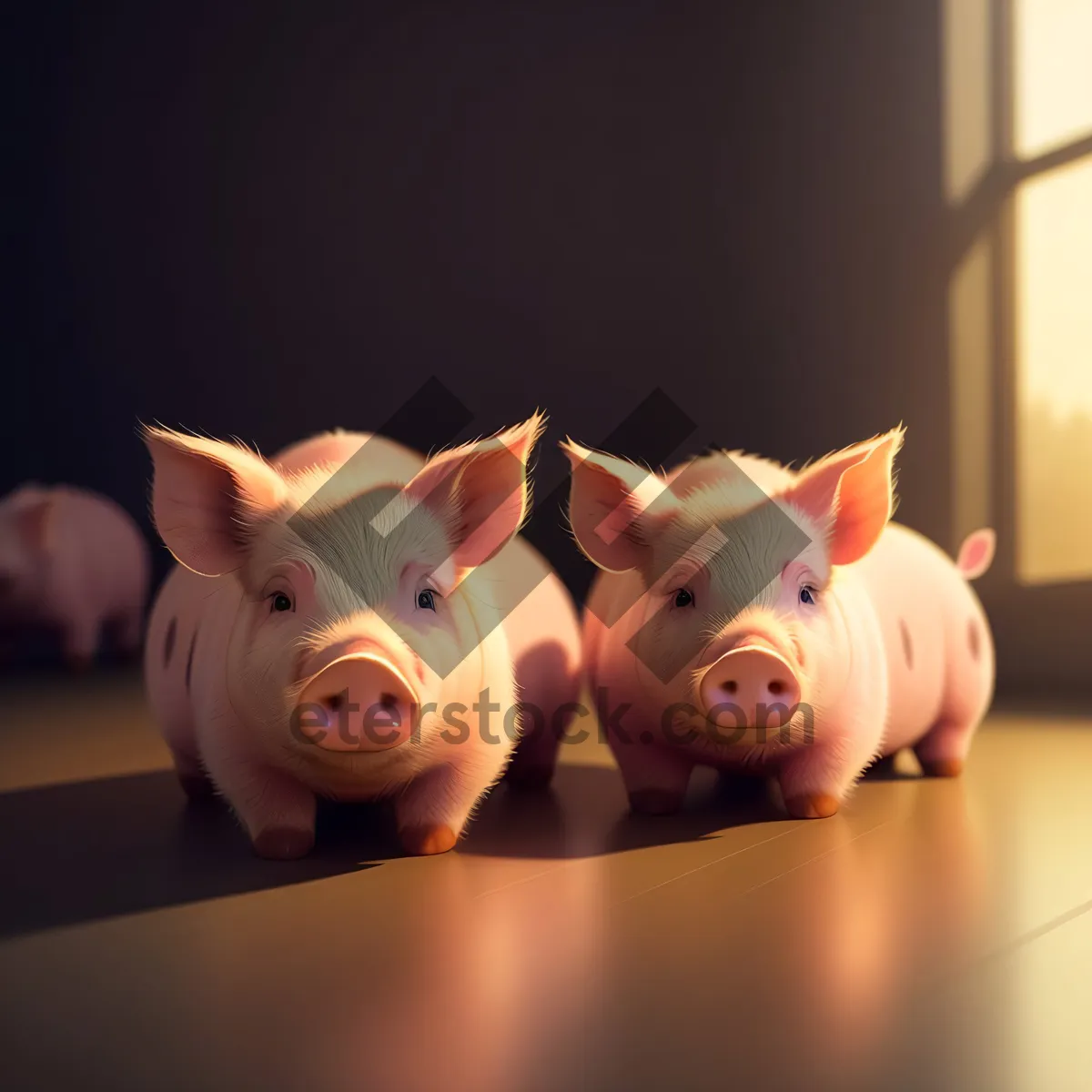 Picture of Pink Piggy Bank - Secure Savings for Financial Growth