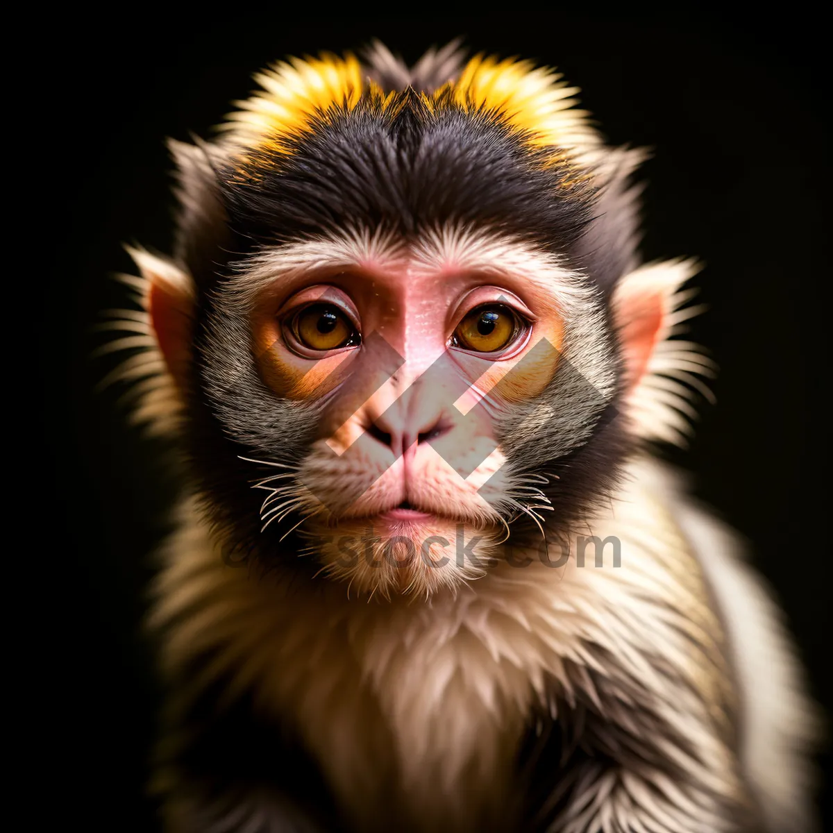 Picture of Cute Macaque Baby with Mystic Eyes