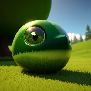 Ball on Green: Golfing Fun on the Course