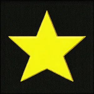Golden Star Symbol - 3D Graphic Decoration
