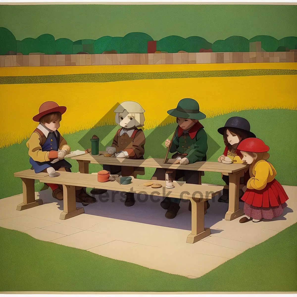 Picture of Smiling male teacher in a classroom