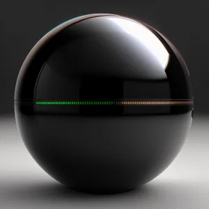 Glossy Glass Sphere Web Icon