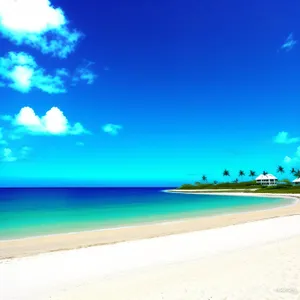 Golden Sunset Over Tropical Beach