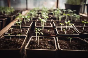 Greenhouse structure with vascular plants growing inside