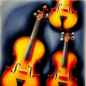 Melodic Strings in Concert: Violin, Cello, Guitar