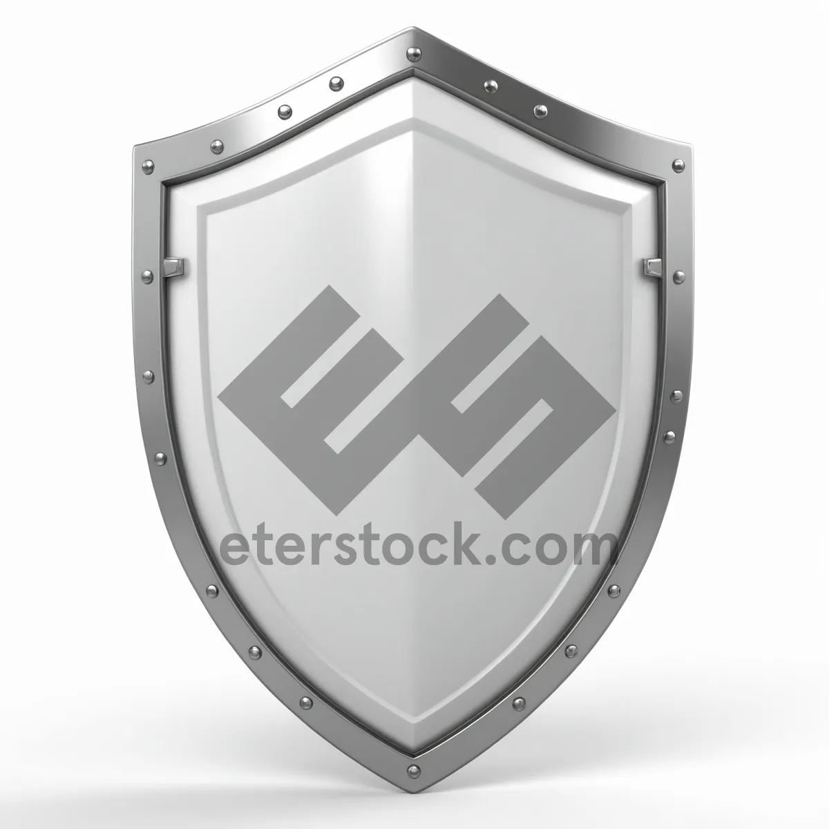 Picture of Metal shield emblem set for web design