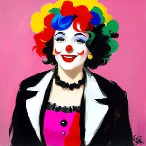 Hilarious Comedian in Comical Clown Costume
