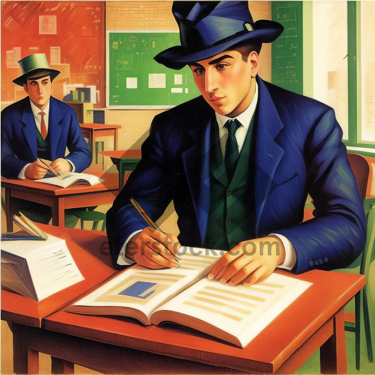 Picture of Corporate laptop work in a professional office setting.