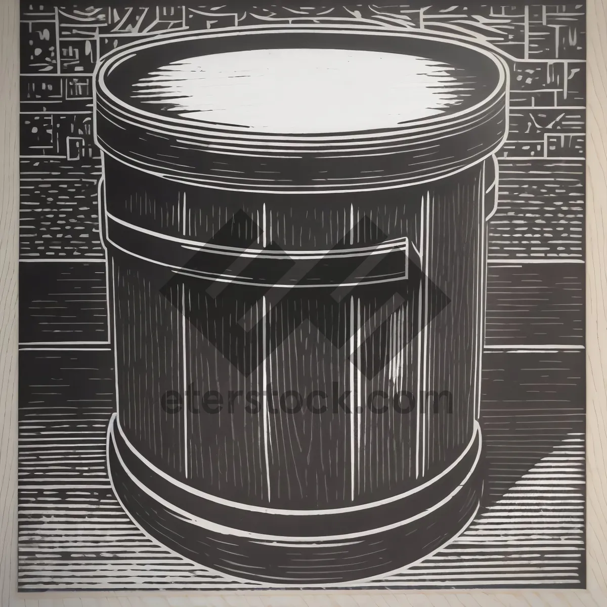 Picture of Tin Air Filter Can - Storage Device