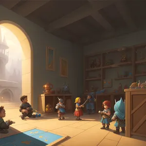 Modern Office Classroom with Stylish Furniture