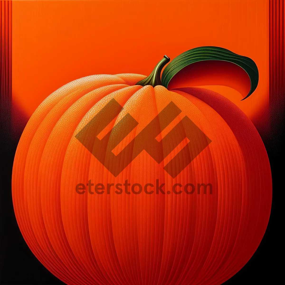 Picture of Fractal Pumpkin Light Motion Graphic Texture.