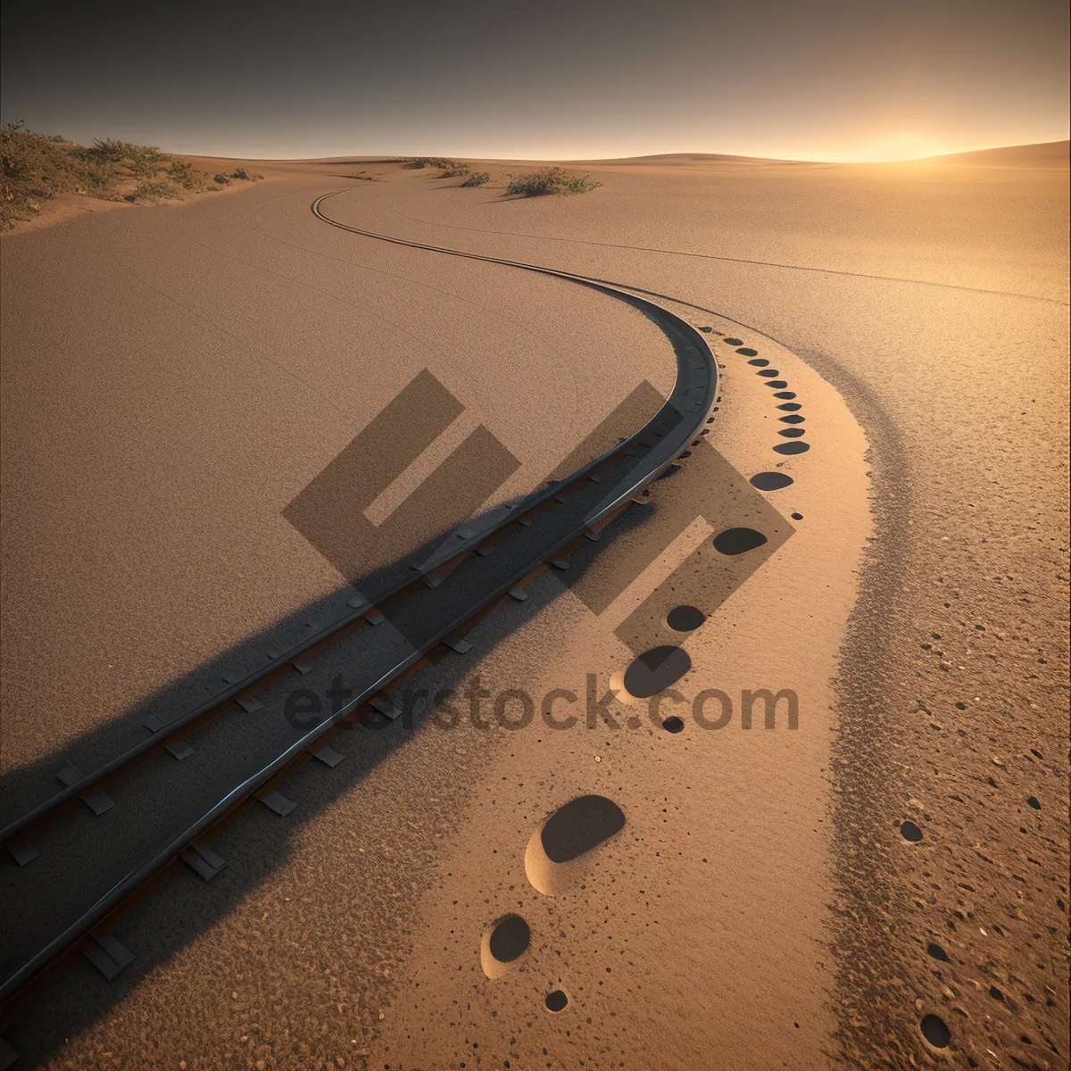 Picture of Dune Highway: Journey Through Scenic Desert Landscape