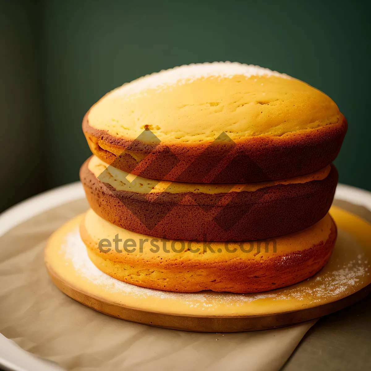 Picture of Delicious Morning Cup of Coffee and Pastry