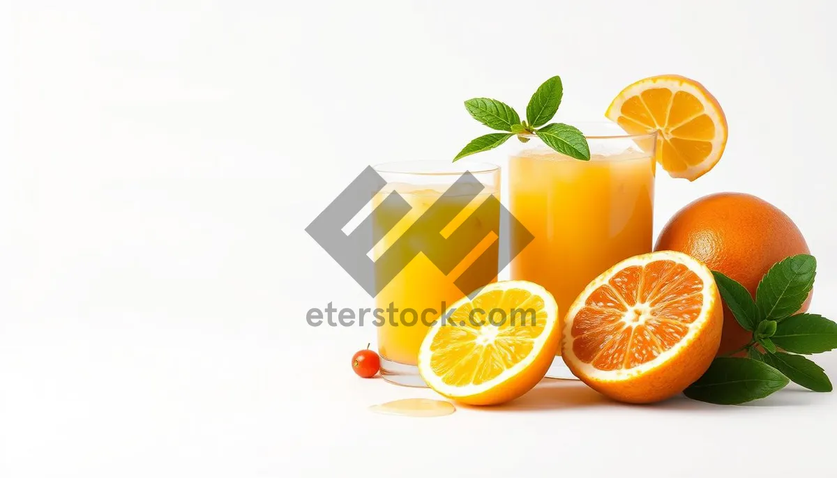 Picture of Refreshing Citrus Juice with Fresh Orange and Lime