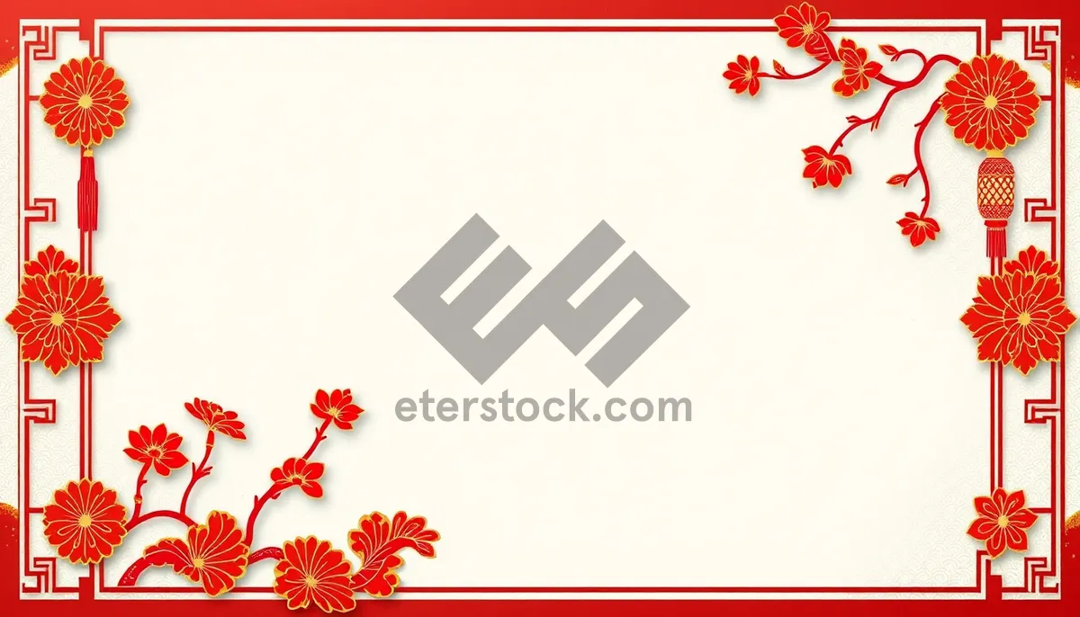 Picture of Floral Love Wallpaper Design for Valentine's Day Card