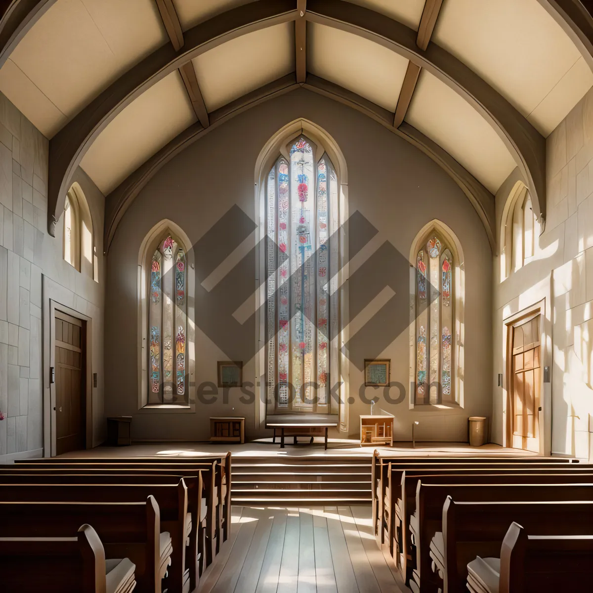 Picture of Iconic Cathedral Interior: Majestic Hall of Faith