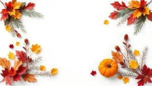 Orange Floral Pumpkin Decoration with Yellow Flowers