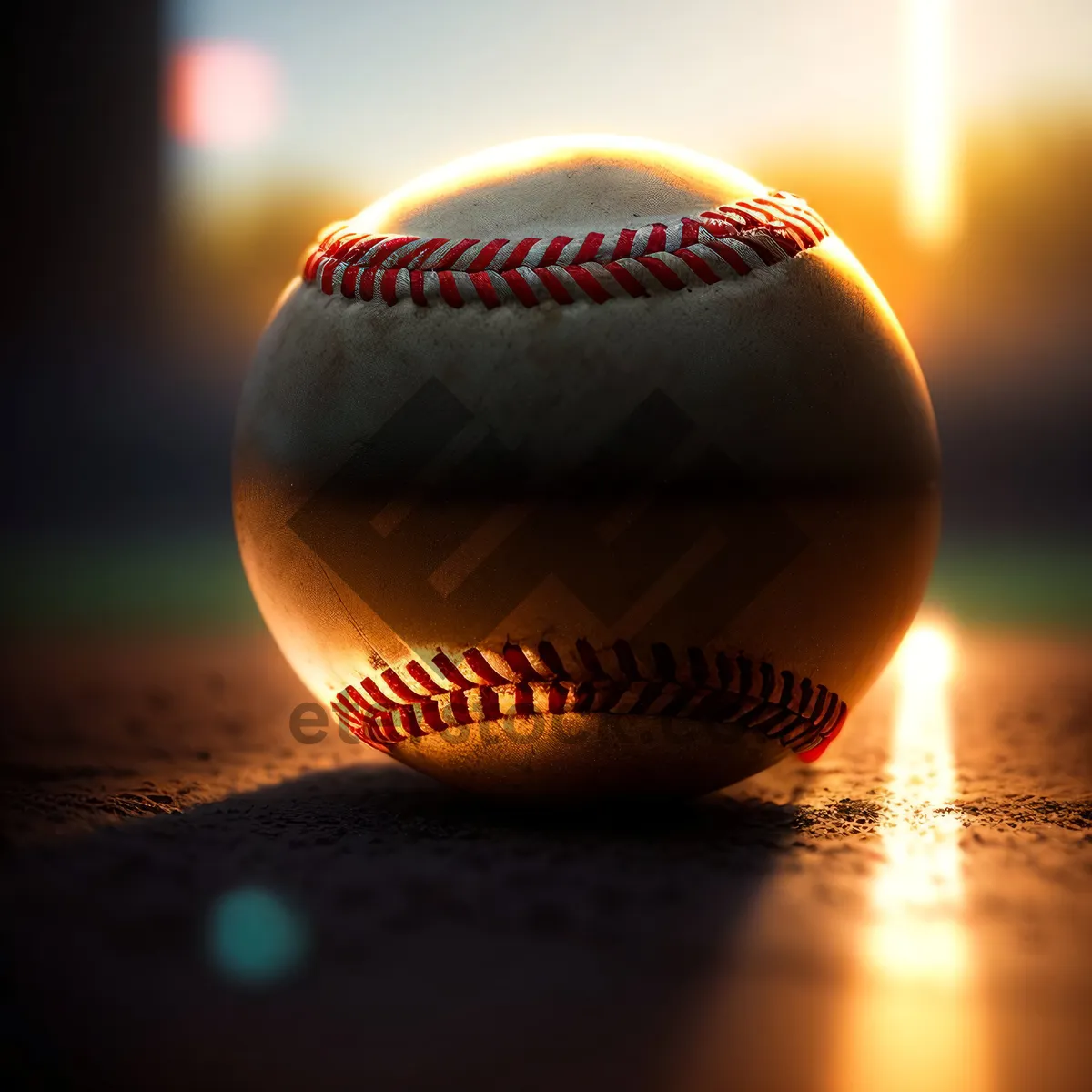 Picture of Stitch Baseball Ball under the Sun