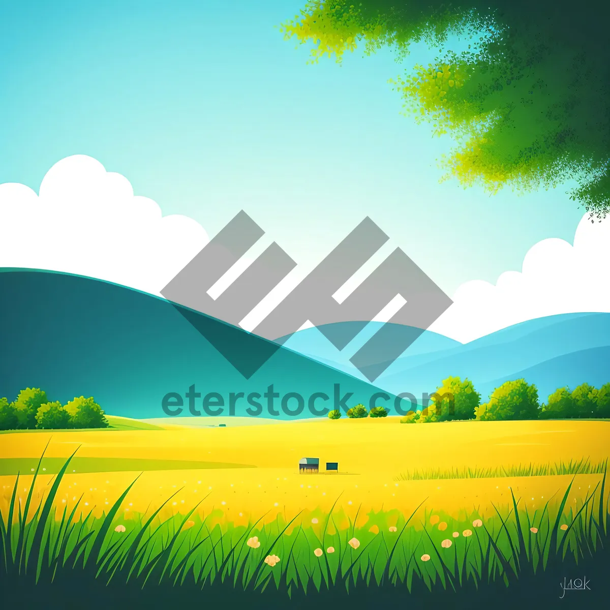 Picture of Serenity in the Summer Sky