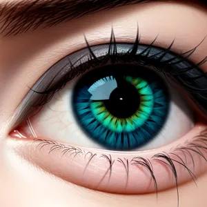 Captivating Eye Vision - Close-up Gaze with Beautiful Iris