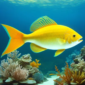 Vibrant Marine Life in Tropical Reef