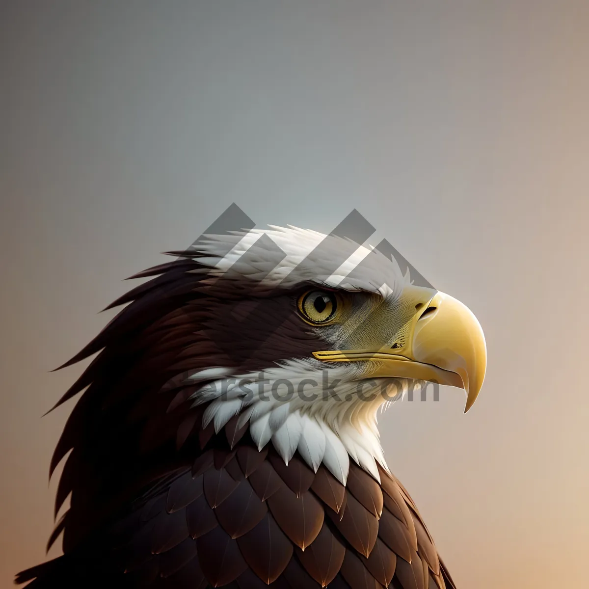 Picture of Bald Eagle - Majestic Bird of Prey Soaring