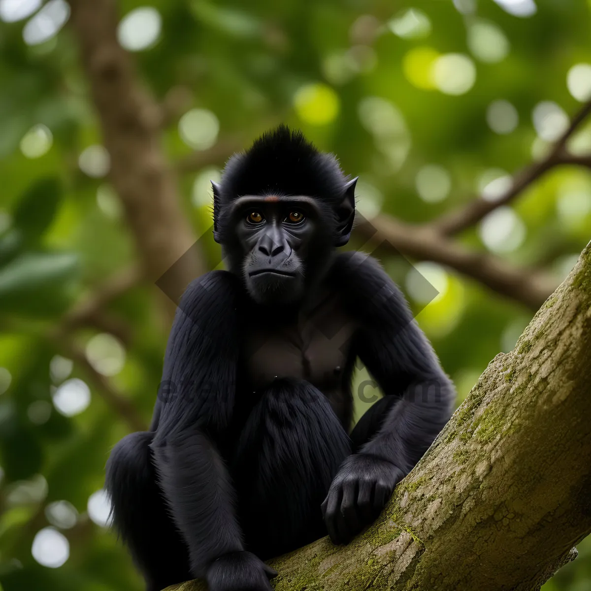 Picture of Primate Wildlife in the Jungle: Spider Monkeys and Gorillas