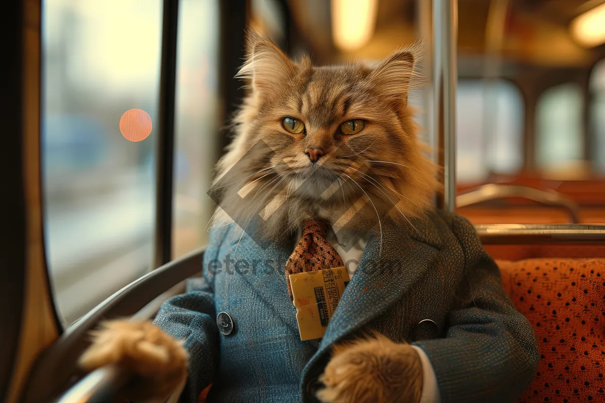 Picture of Adorable gray tabby kitten with charming whiskers