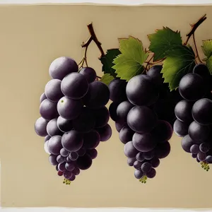 Ripe, Juicy Grape Cluster - Fresh and Organic!